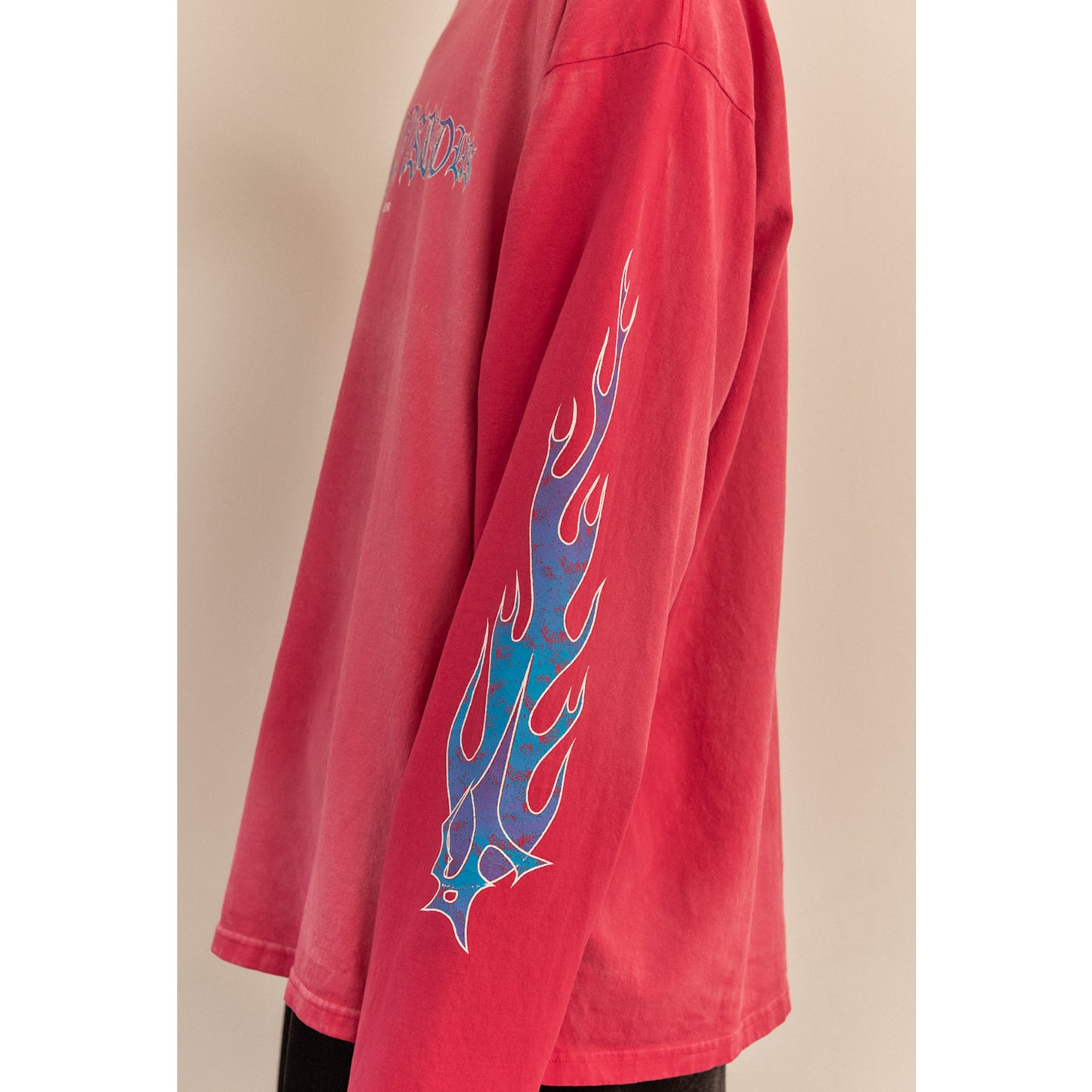 FLAME LONG SLEEVE TEE / PINK