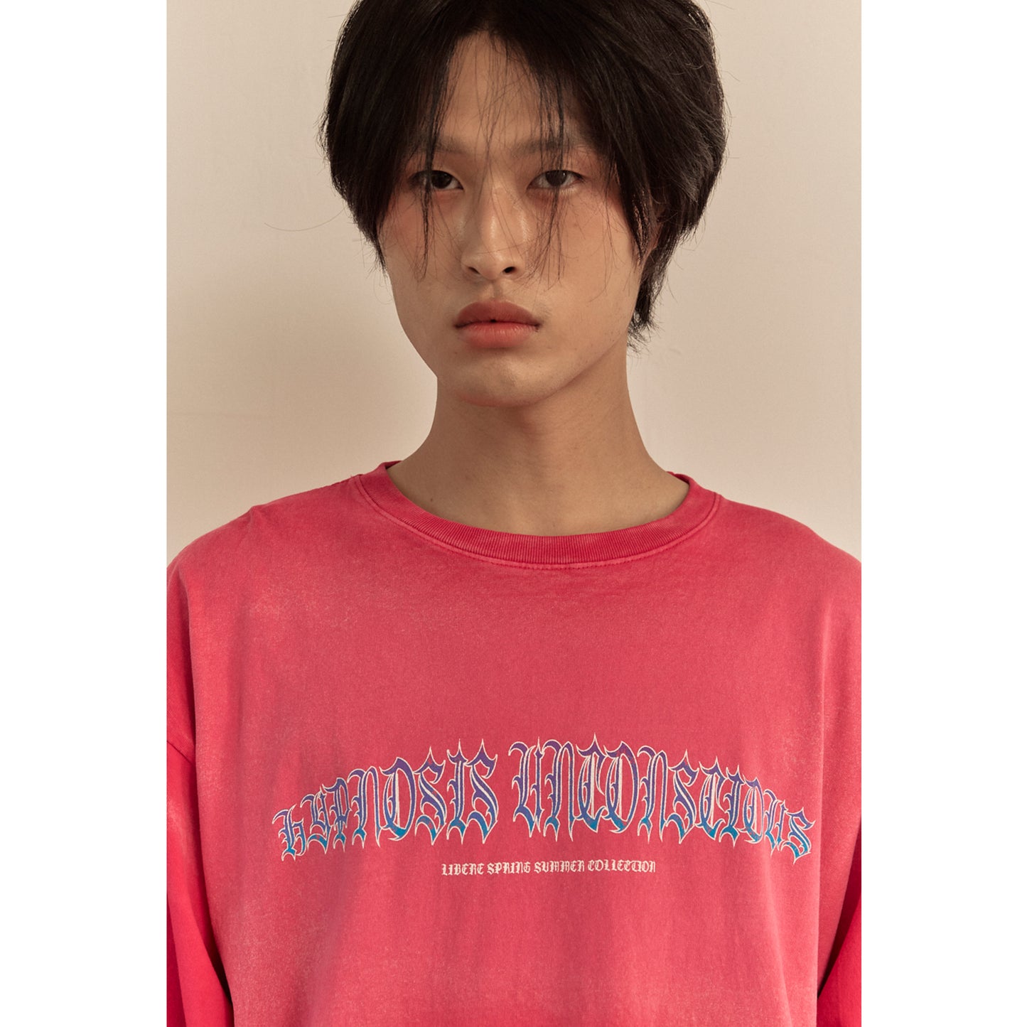 FLAME LONG SLEEVE TEE / PINK