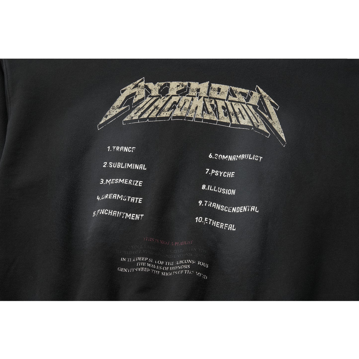 WASHED BEADS HOODIE / BLACK