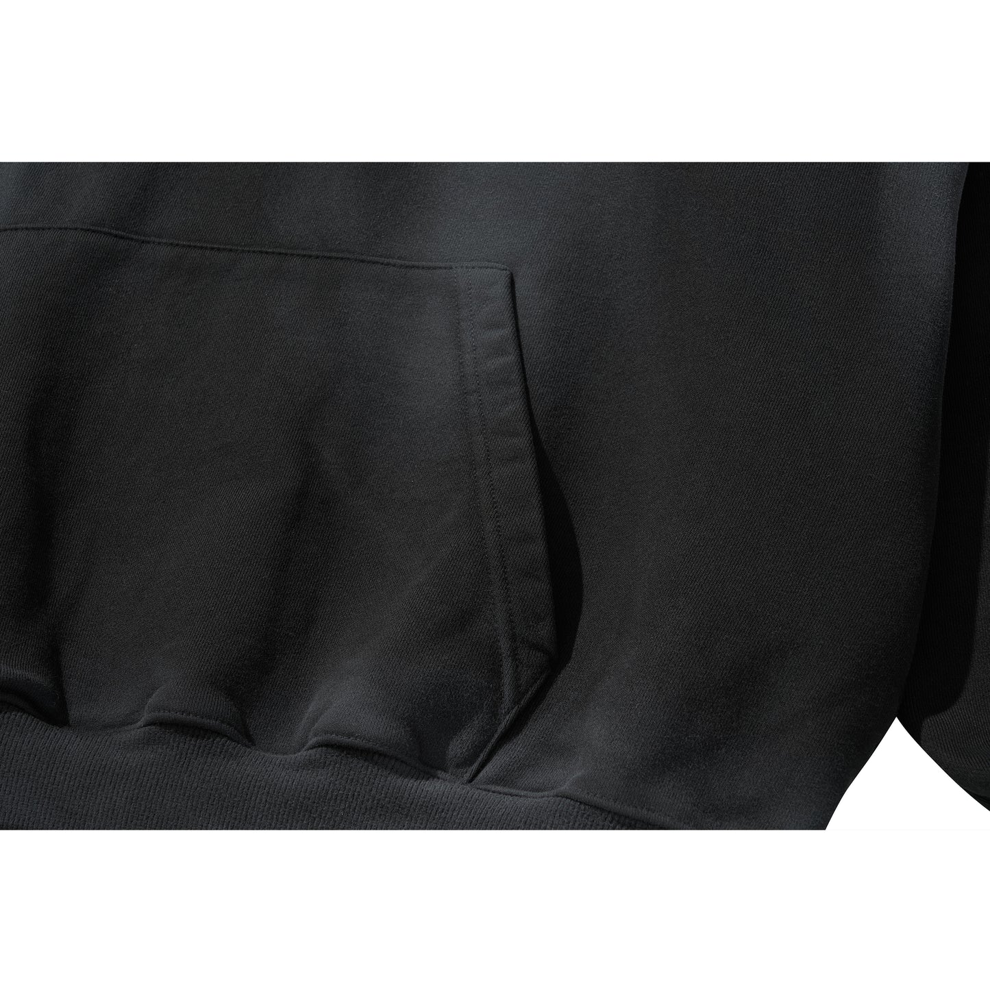 WASHED BEADS HOODIE / BLACK