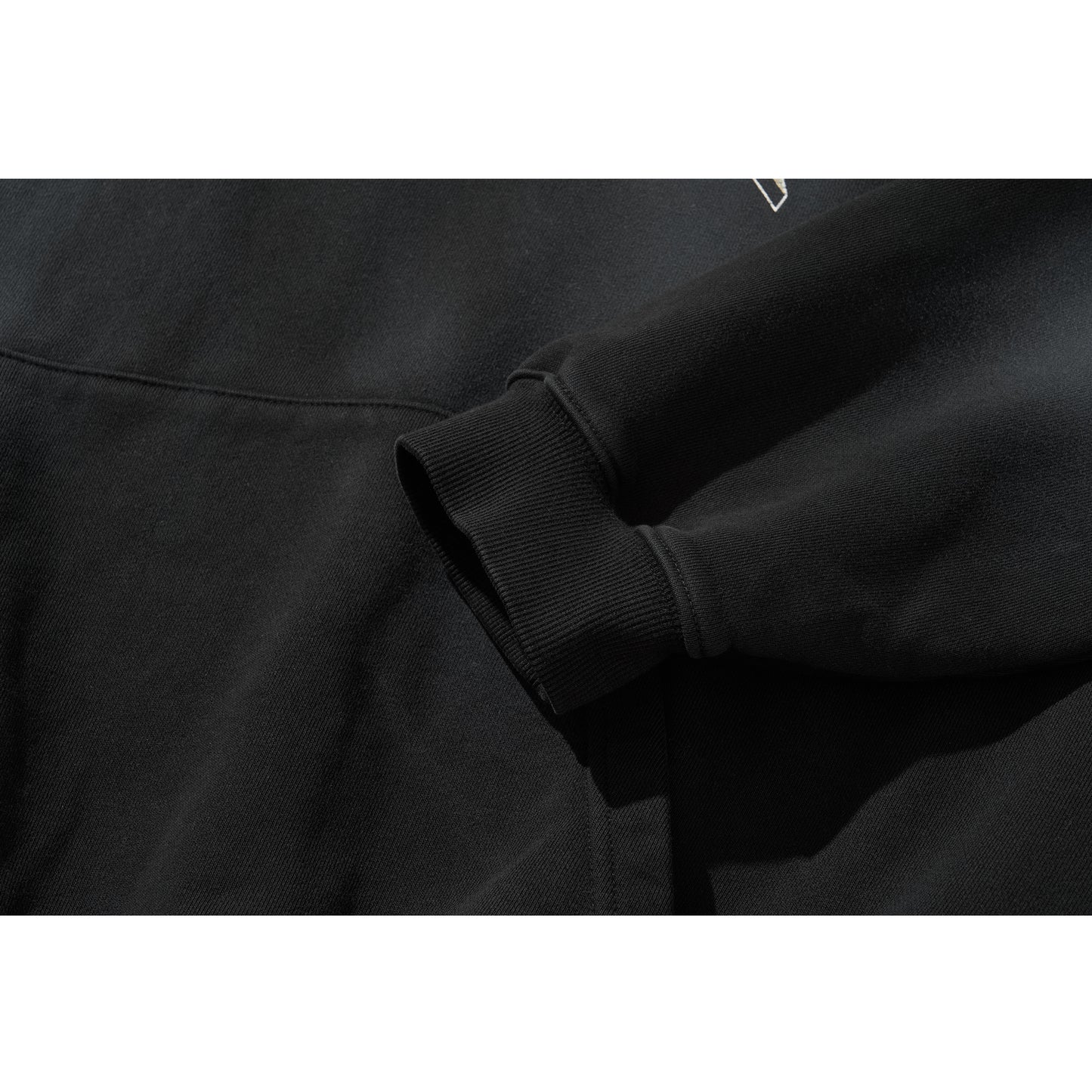 WASHED BEADS HOODIE / BLACK