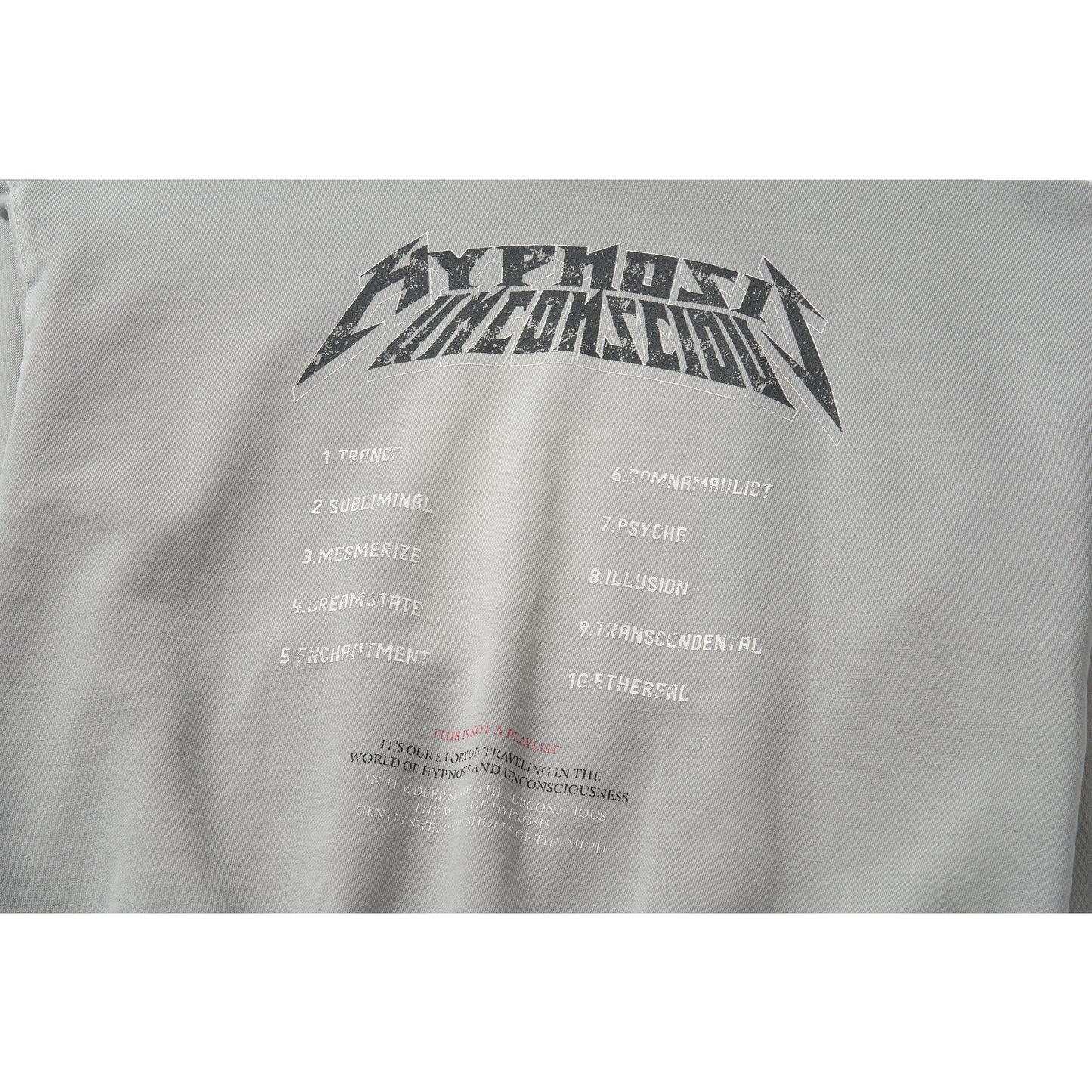 WASHED BEADS HOODIE / GRAY