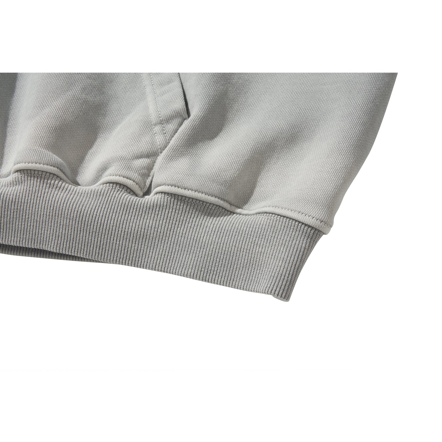 WASHED BEADS HOODIE / GRAY