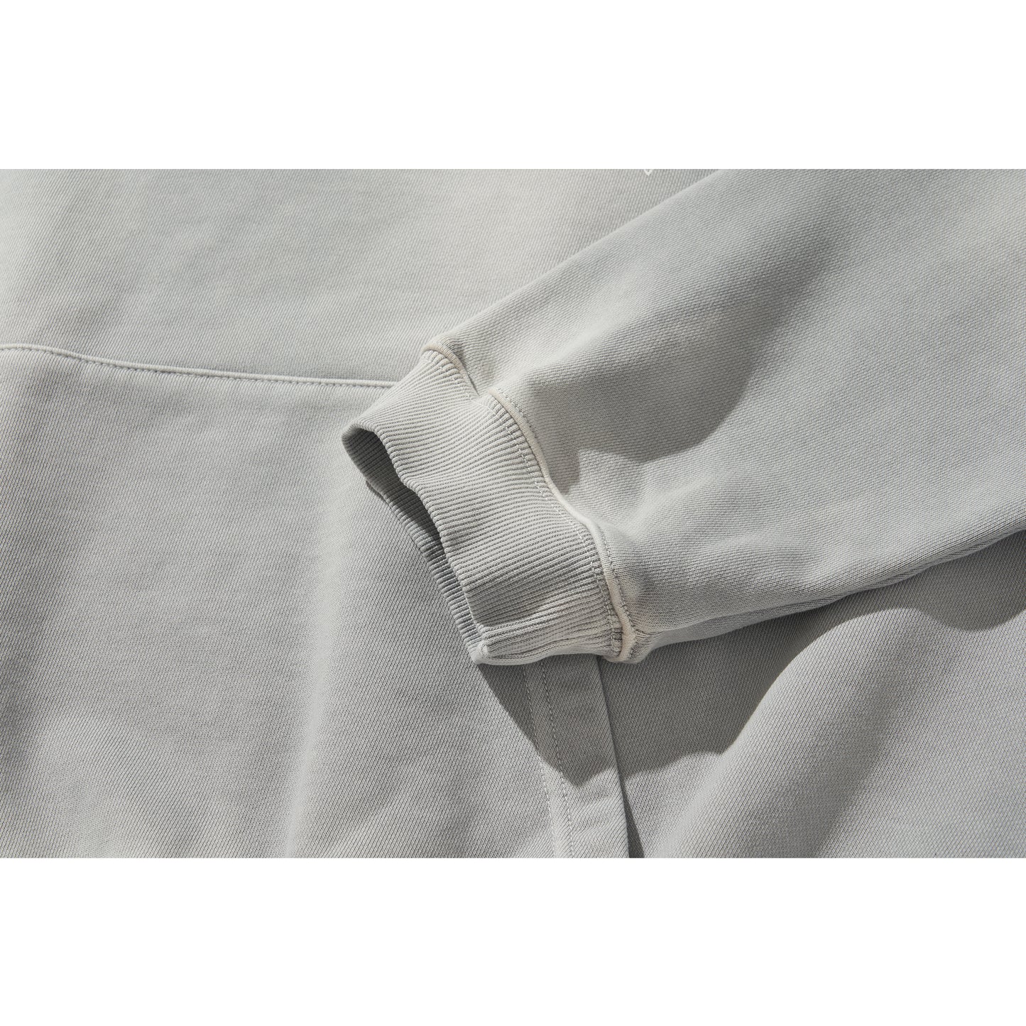 WASHED BEADS HOODIE / GRAY