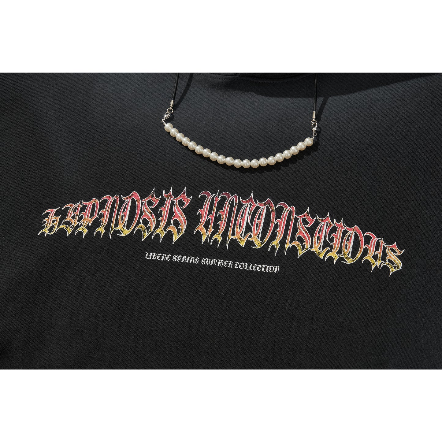 FLAME BEADS HOODIE / BLACK