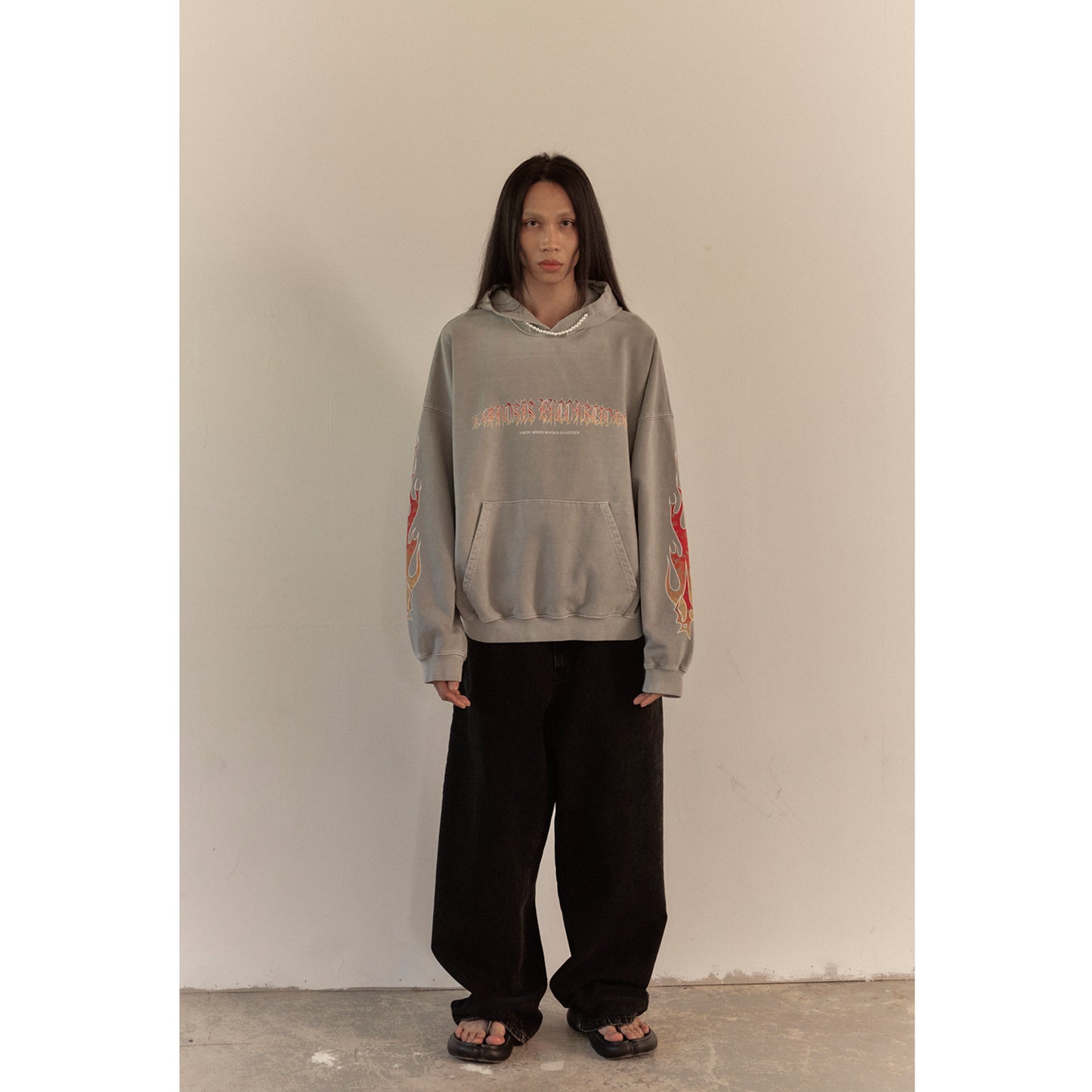 BAGGY DENIM PANTS / BLACK