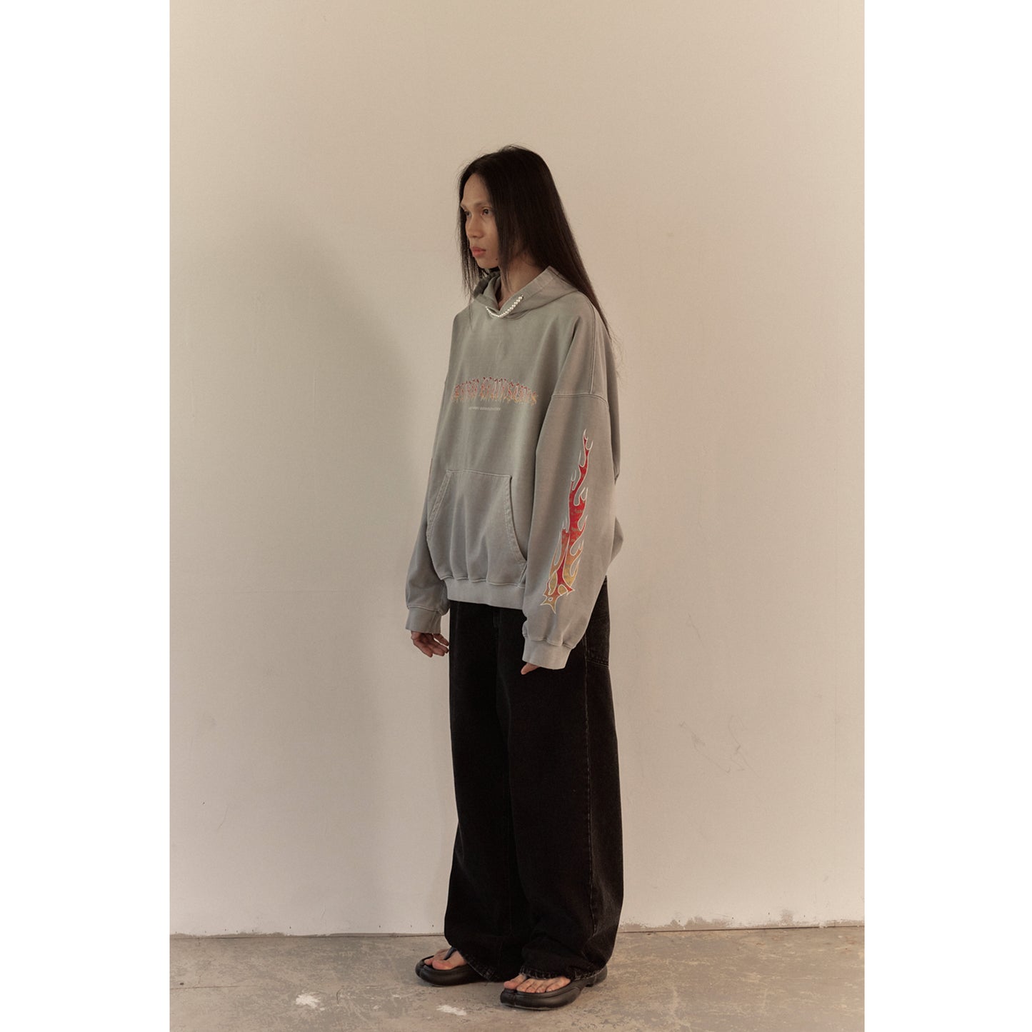 BAGGY DENIM PANTS / BLACK