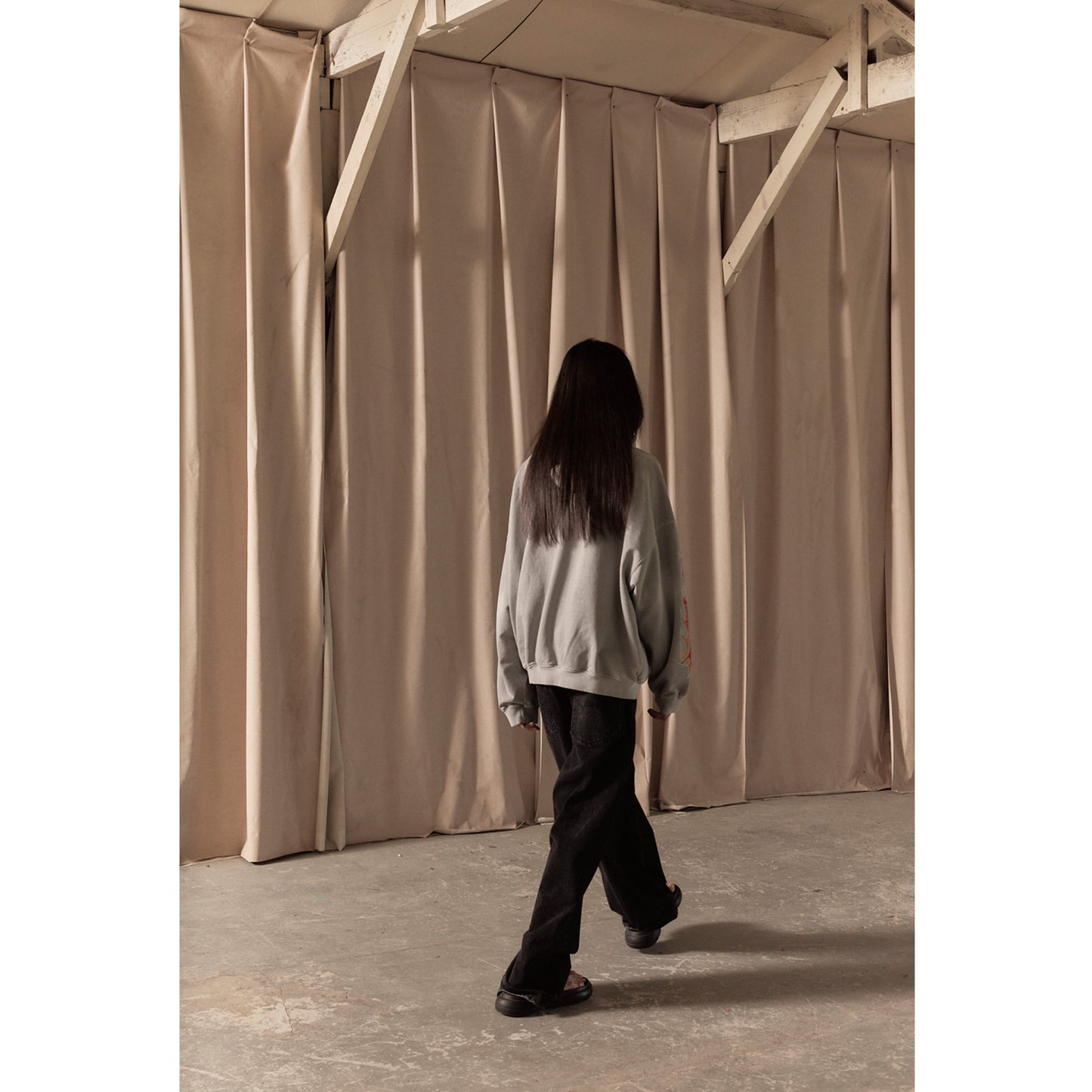 BAGGY DENIM PANTS / BLACK