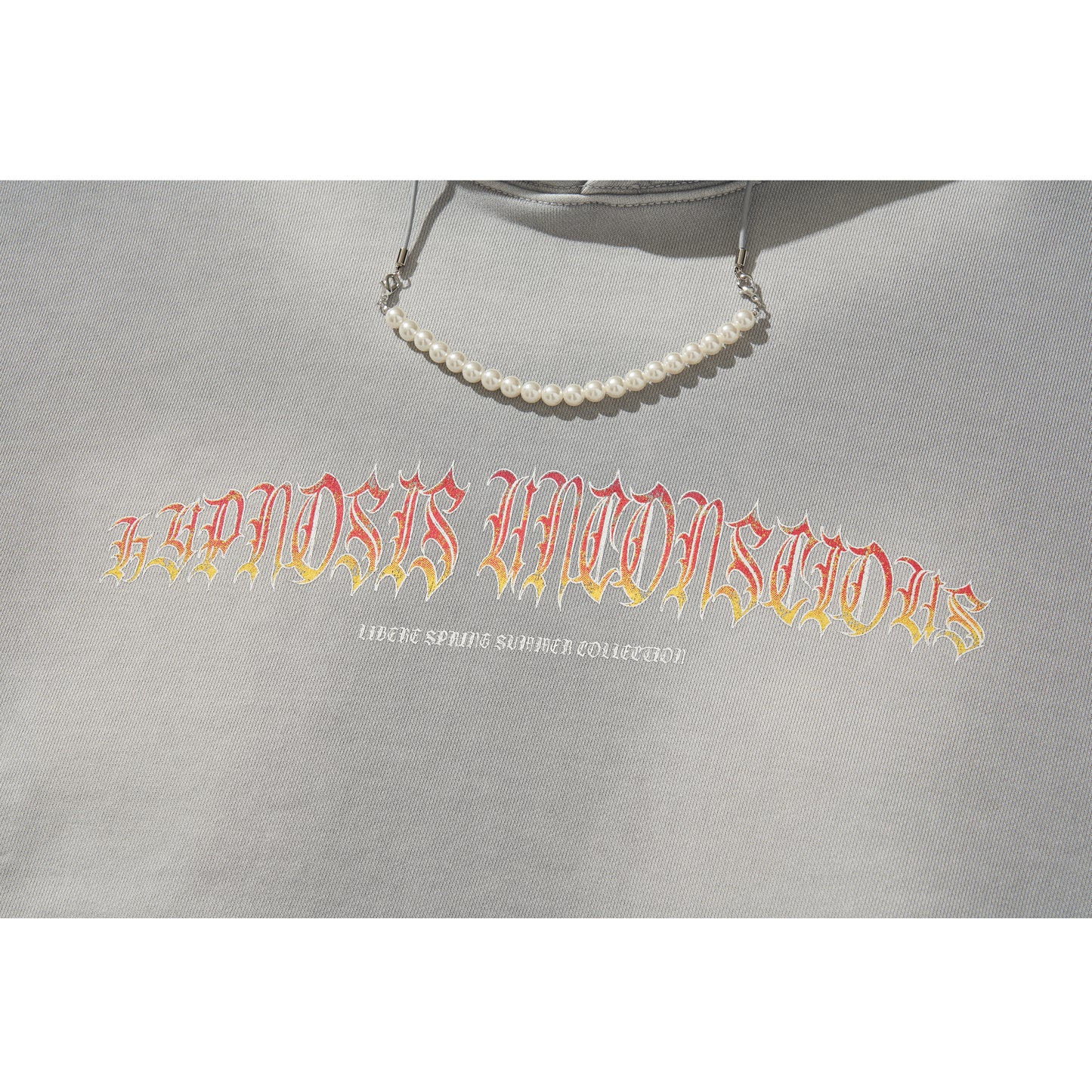 FLAME BEADS HOODIE / GRAY