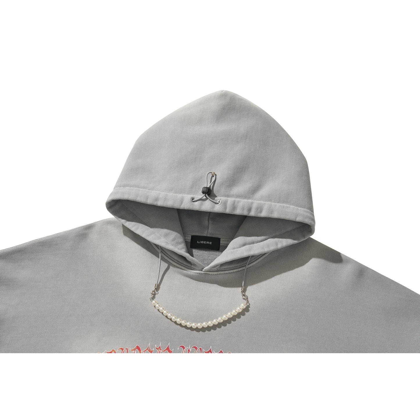 FLAME BEADS HOODIE / GRAY