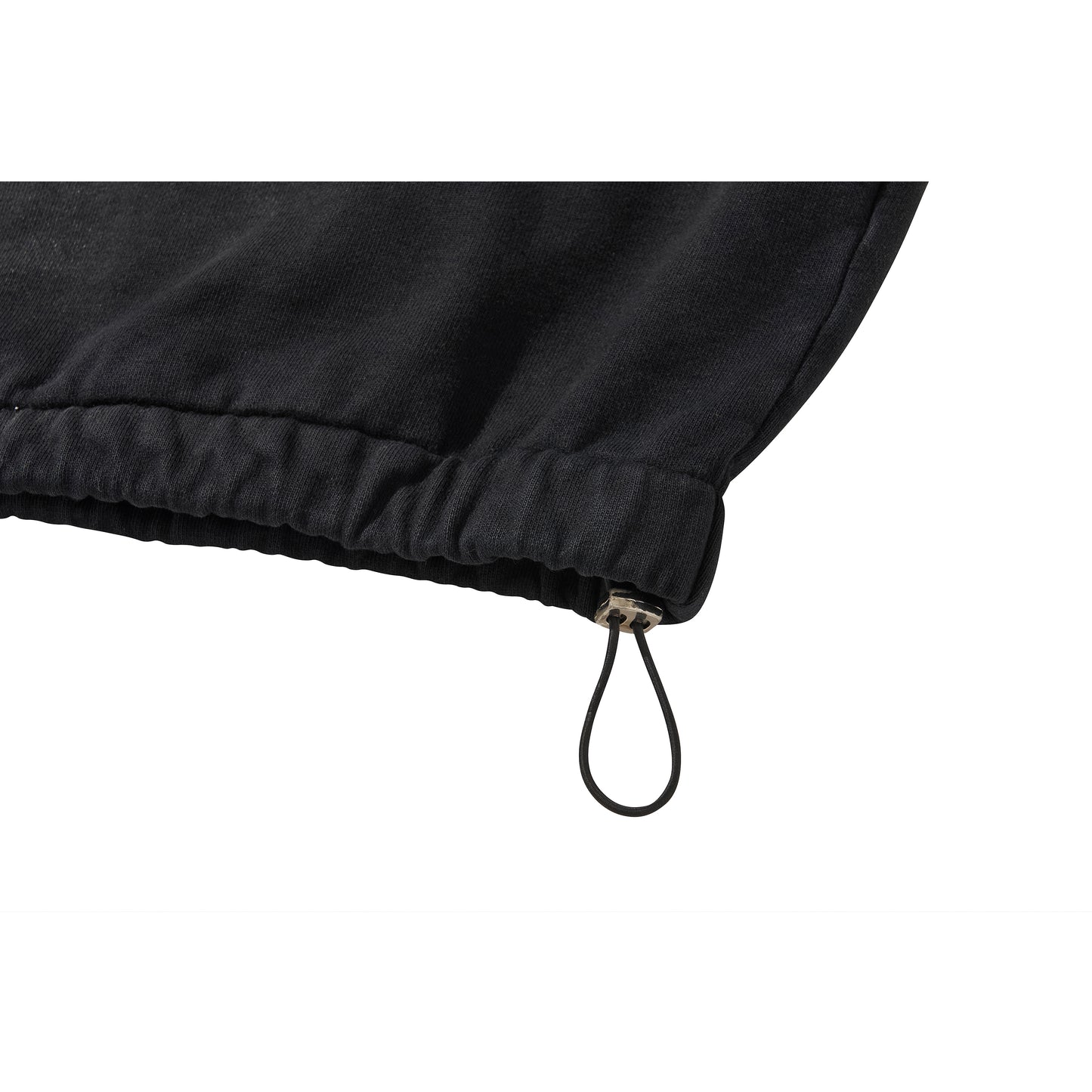 LOGO STRING HOODIE/ BLACK