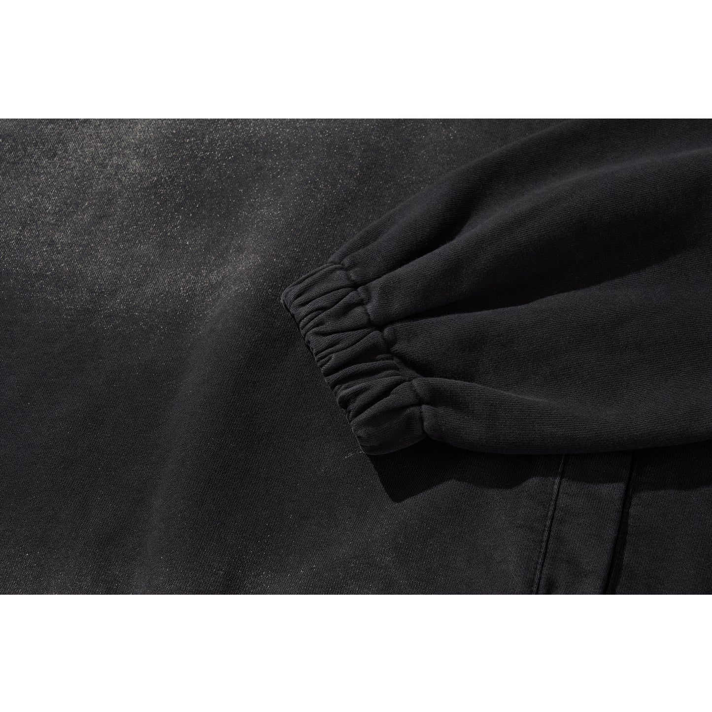 LOGO STRING HOODIE/ BLACK