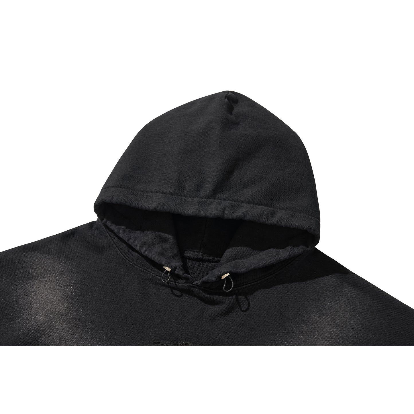 LOGO STRING HOODIE/ BLACK