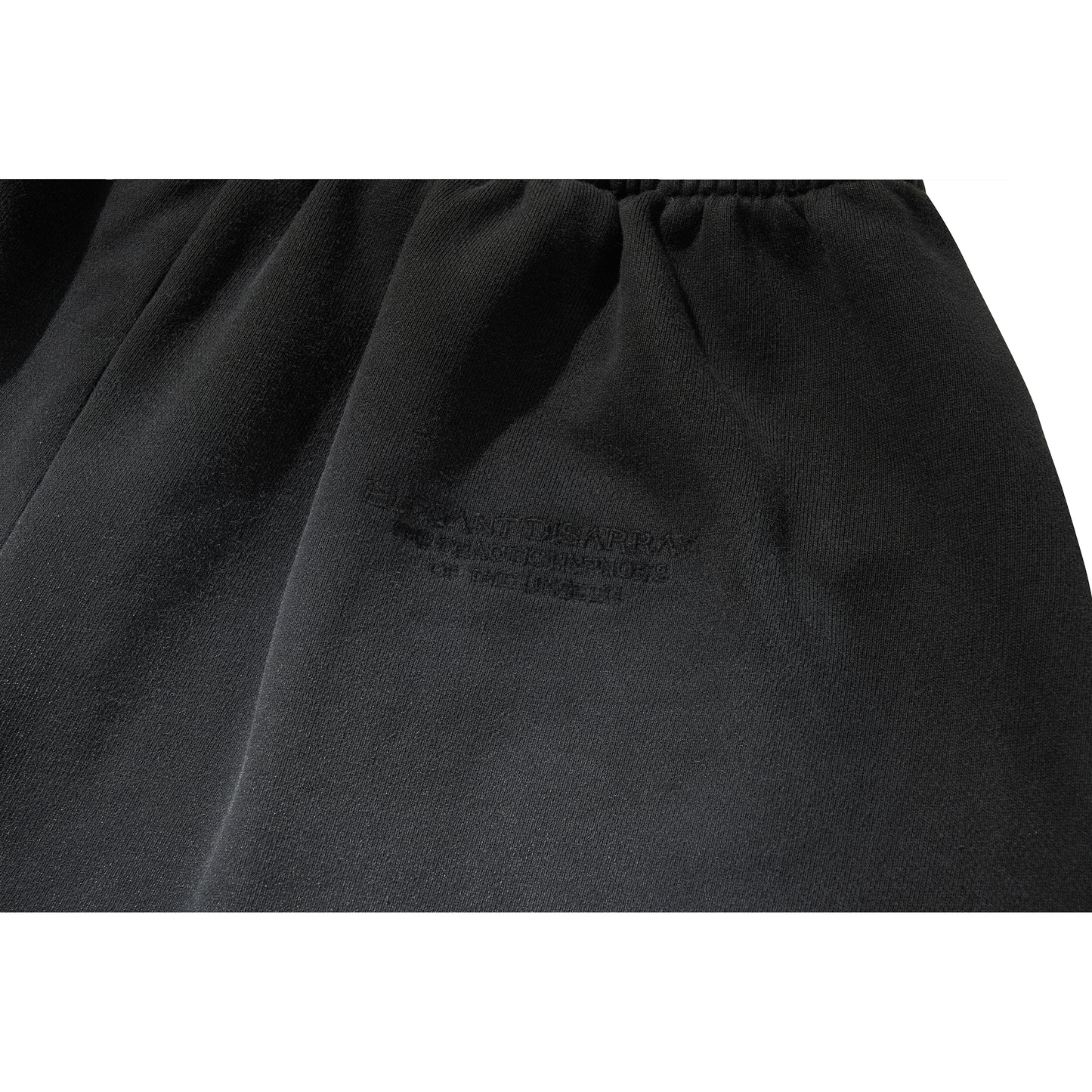 LOGO SWEAT HALF PANTS / BLACK