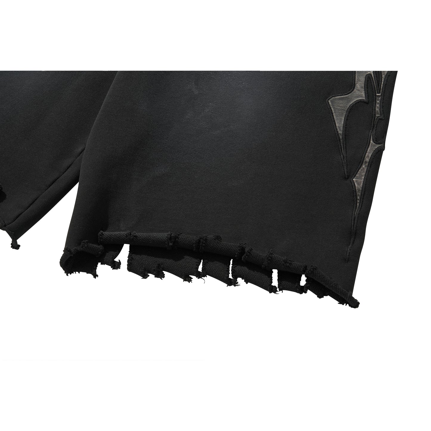 LOGO SWEAT HALF PANTS / BLACK
