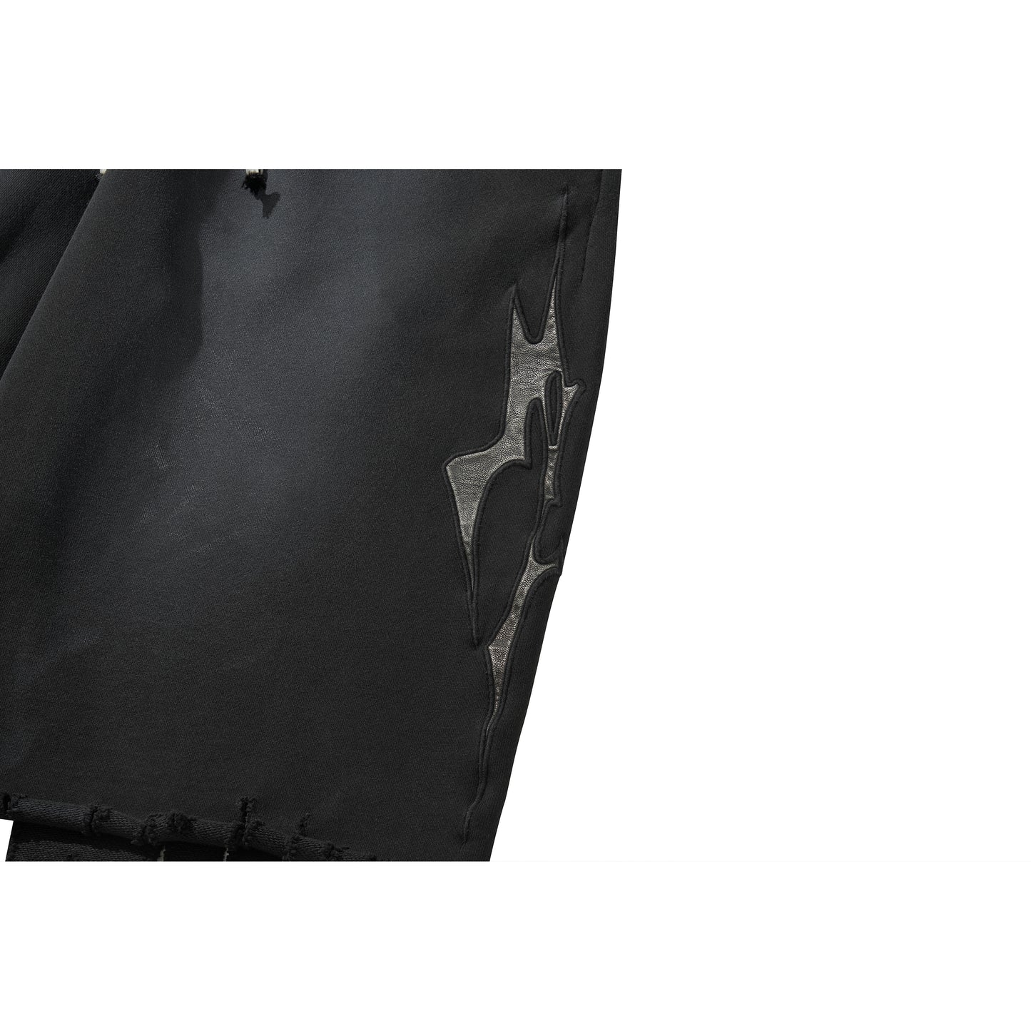 LOGO SWEAT HALF PANTS / BLACK