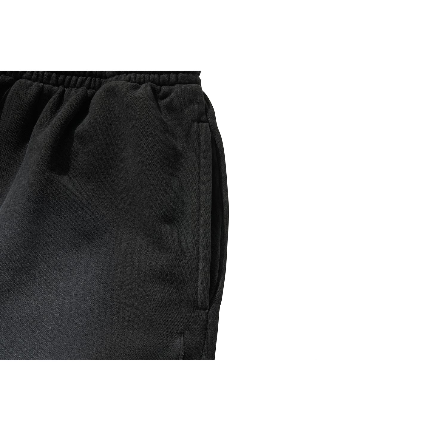LOGO SWEAT HALF PANTS / BLACK