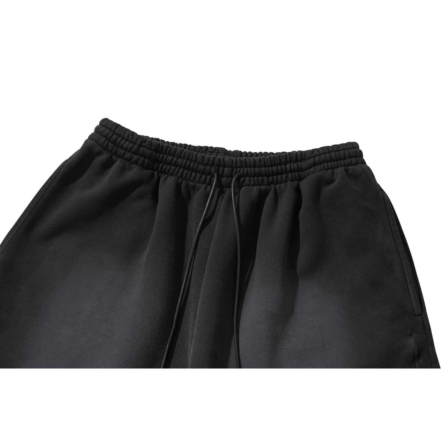 LOGO SWEAT HALF PANTS / BLACK
