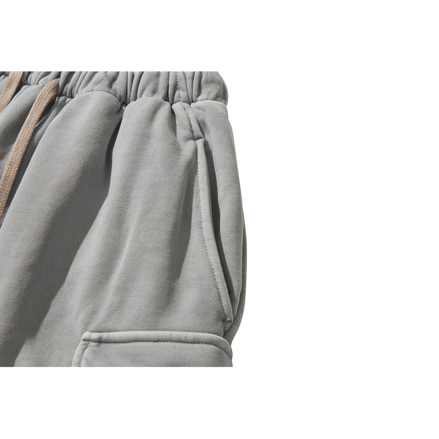 WASHED SWEAT CARGO PANTS / GRAY