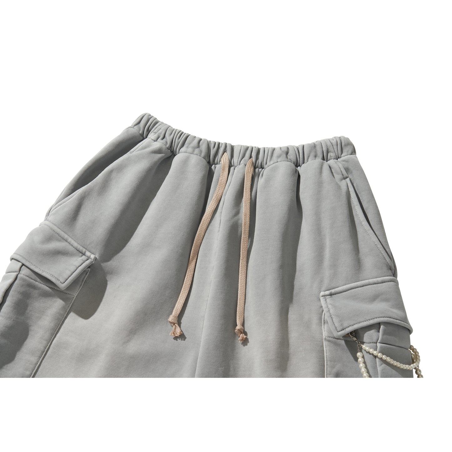 WASHED SWEAT CARGO PANTS / GRAY