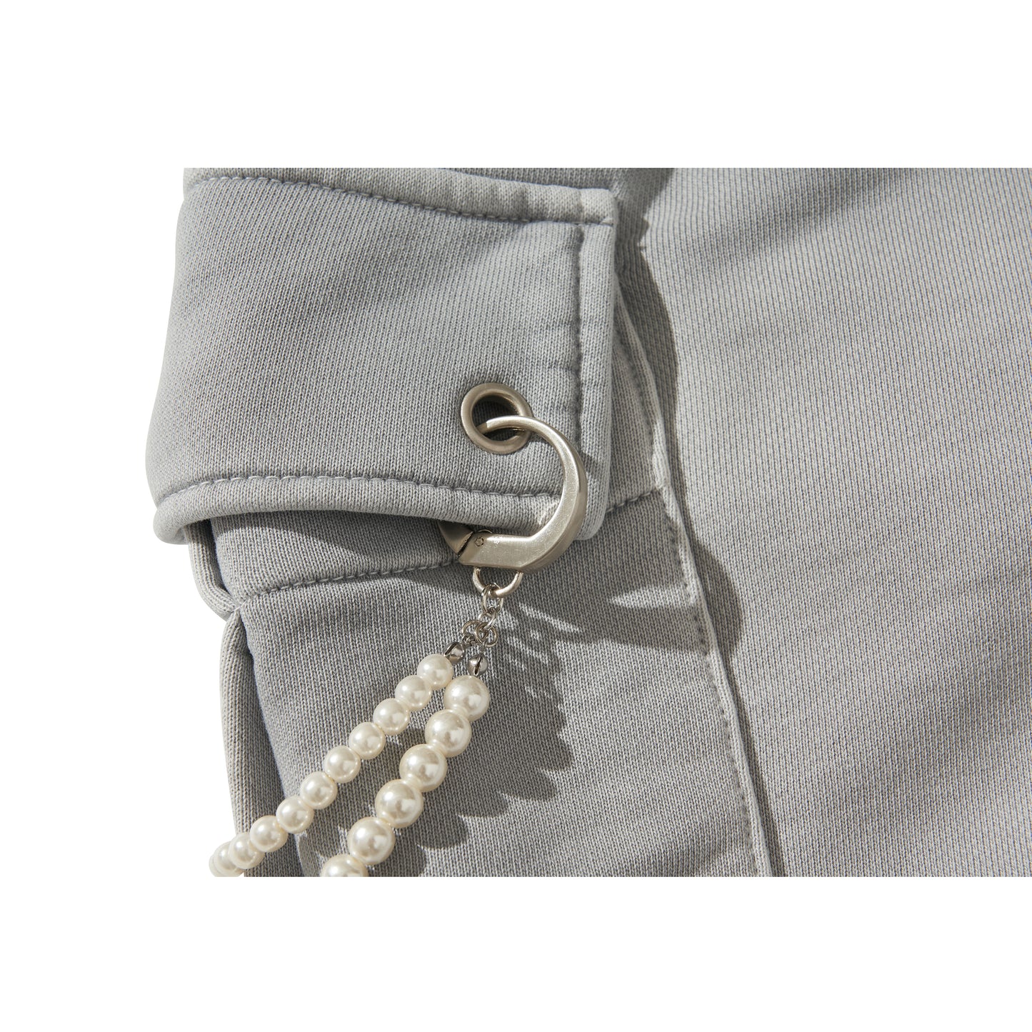WASHED SWEAT CARGO PANTS / GRAY