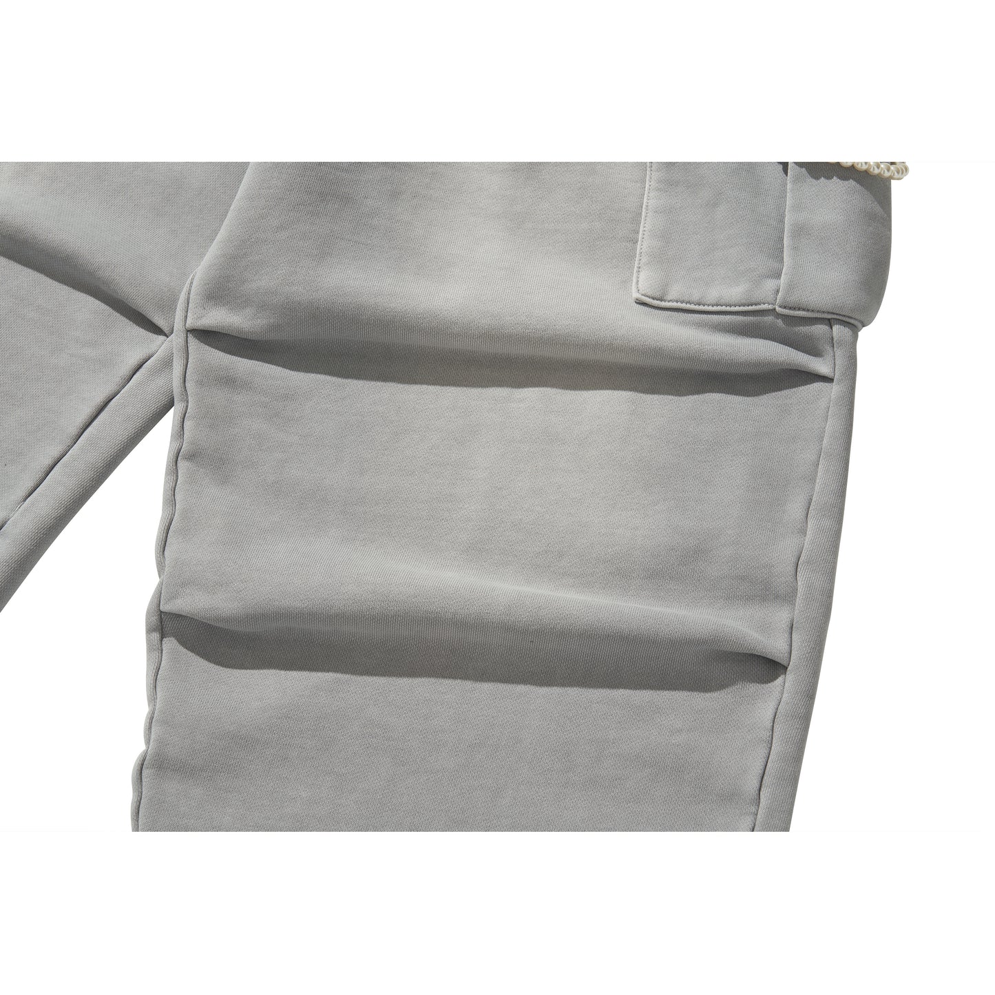 WASHED SWEAT CARGO PANTS / GRAY