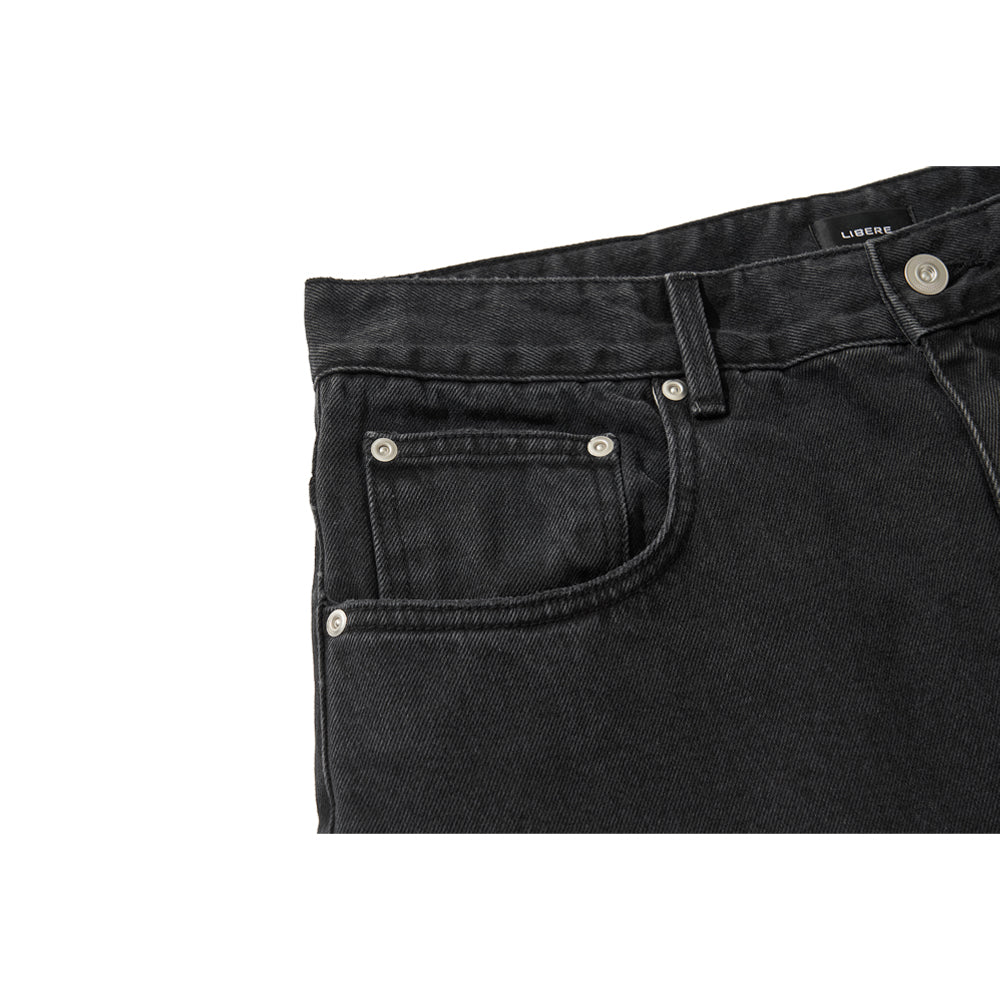BAGGY DENIM PANTS / BLACK