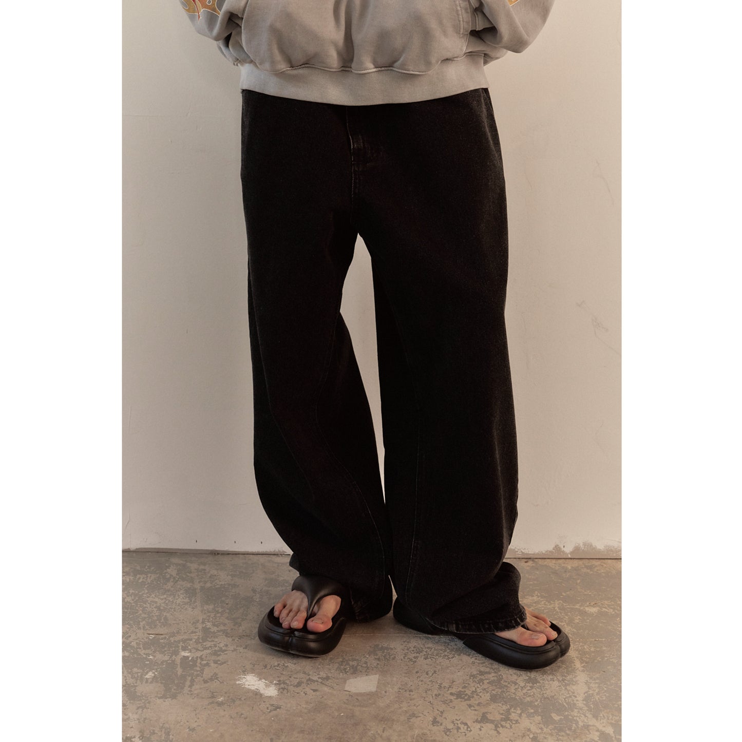 BAGGY DENIM PANTS / BLACK