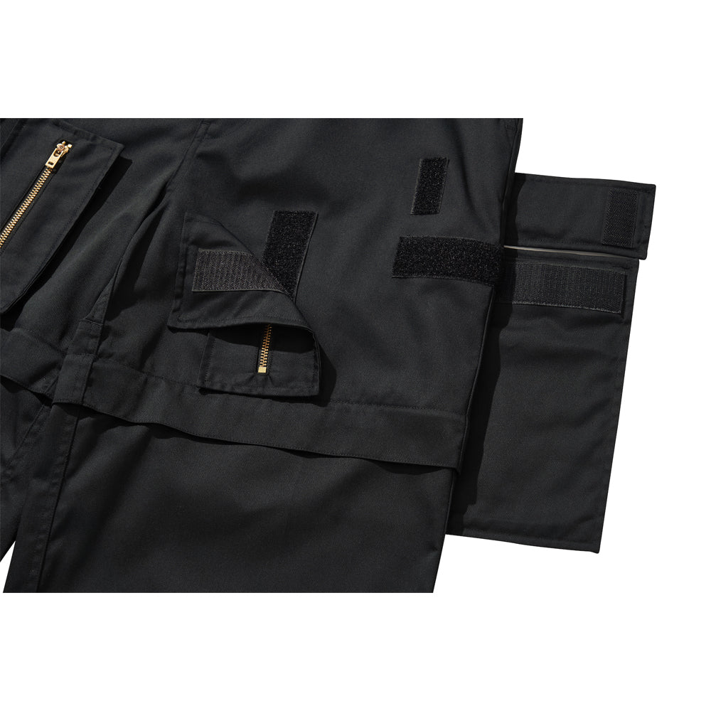 MULTI ZIP POCKET PANTS / BLACK