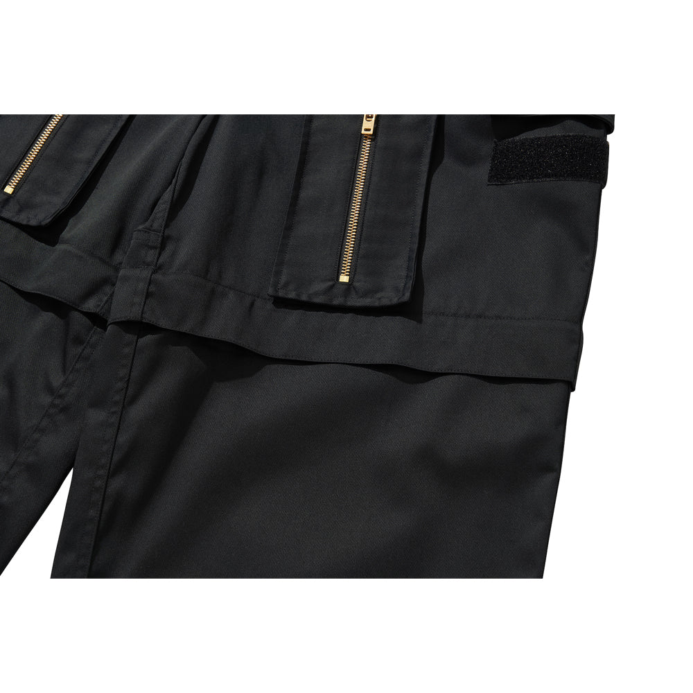 MULTI ZIP POCKET PANTS / BLACK