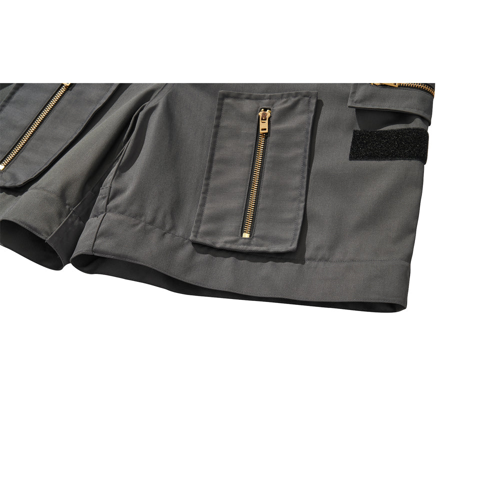 MULTI ZIP POCKET PANTS / CHARCOAL