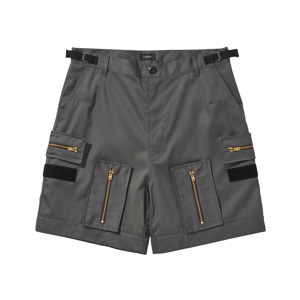 MULTI ZIP POCKET PANTS / CHARCOAL