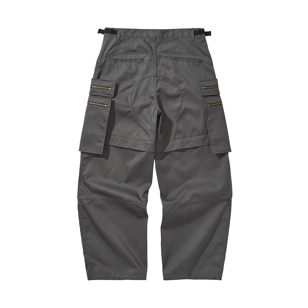 MULTI ZIP POCKET PANTS / CHARCOAL