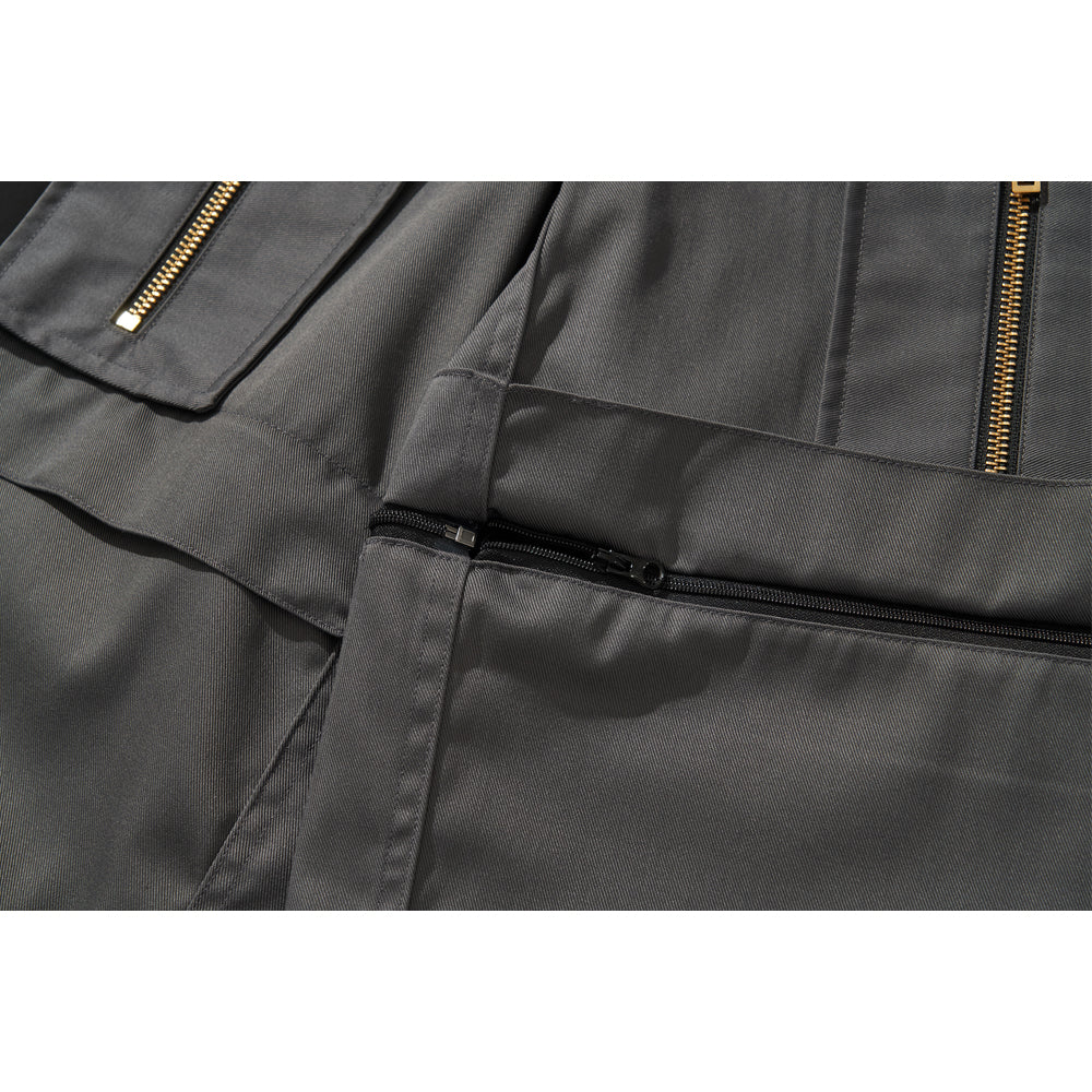 MULTI ZIP POCKET PANTS / CHARCOAL