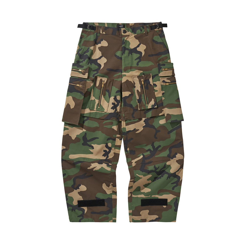 MULTI ZIP POCKET PANTS / CAMO