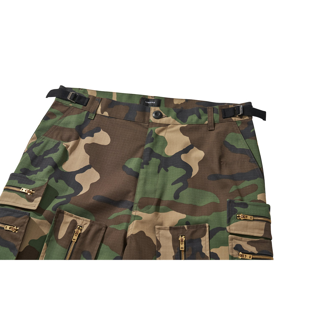 MULTI ZIP POCKET PANTS / CAMO