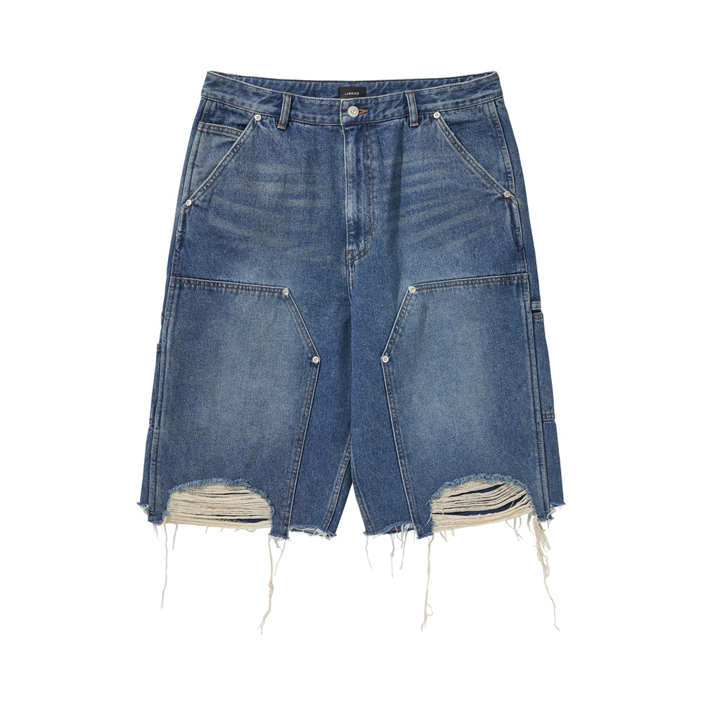WORK HALF PANTS / BLUE