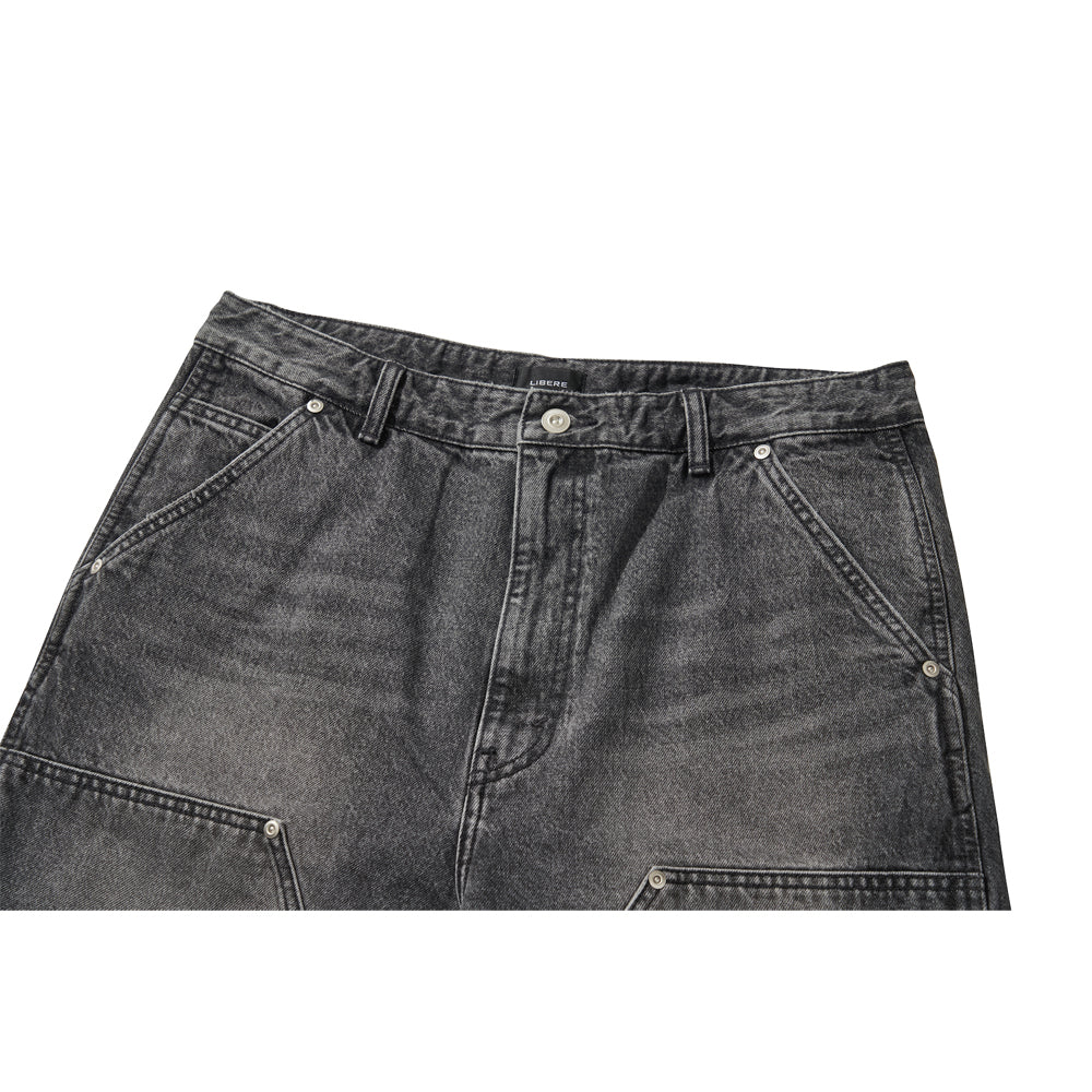 WORK HALF PANTS / BLACK