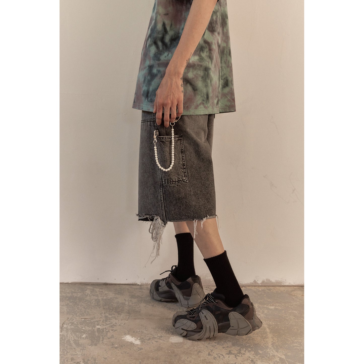 WORK HALF PANTS / BLACK