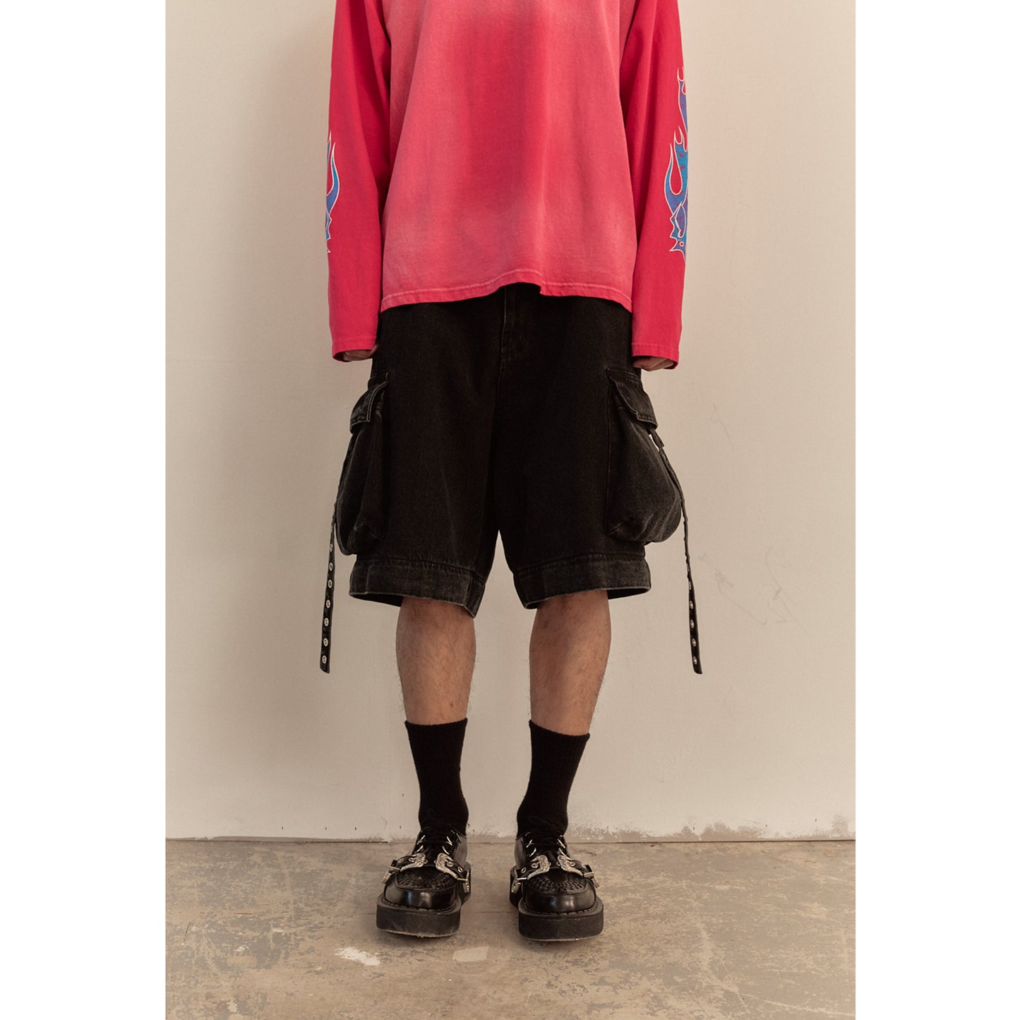 UTILITY CARGO PANTS / BLACK