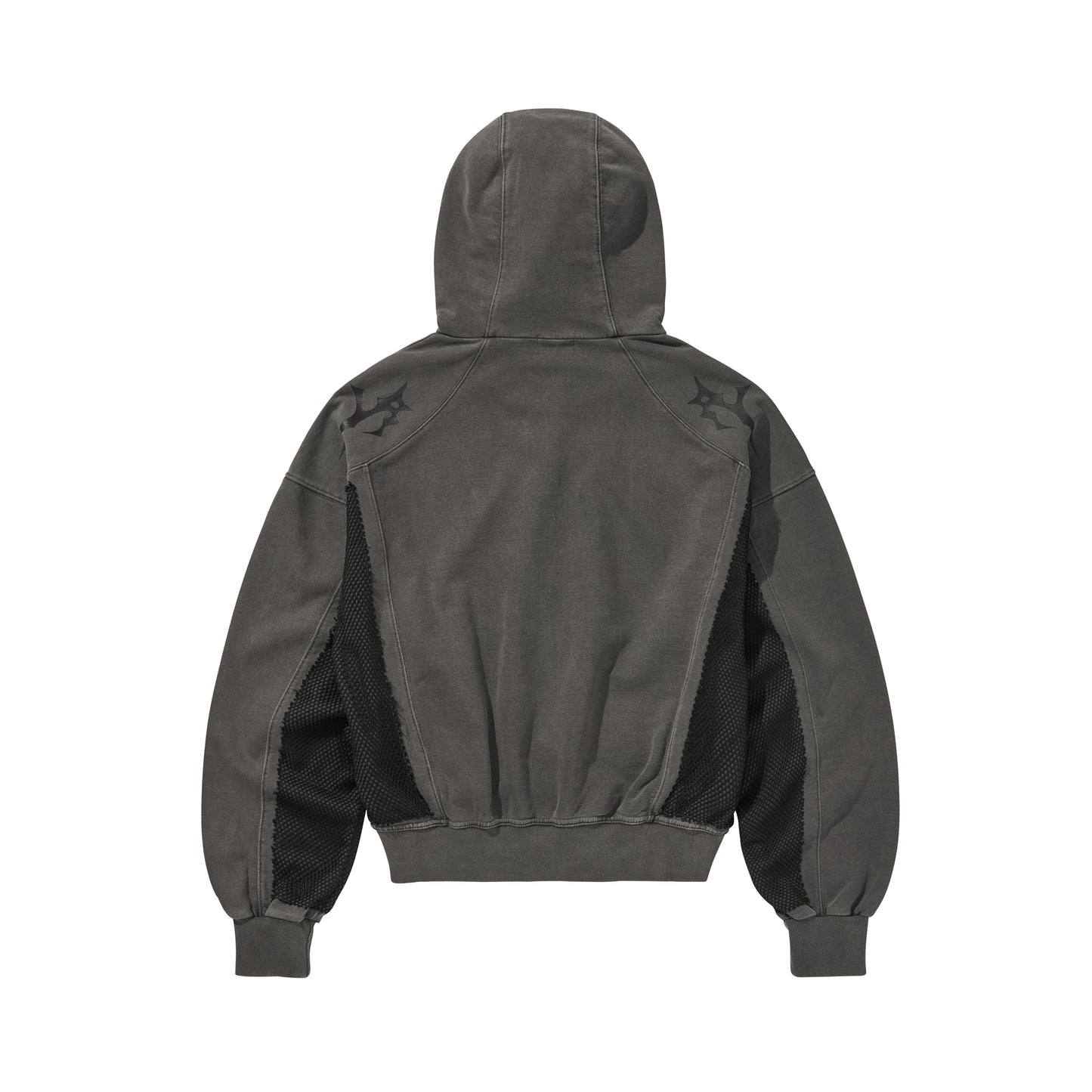 GHOST ZIP-UP HOODIE / BLACK