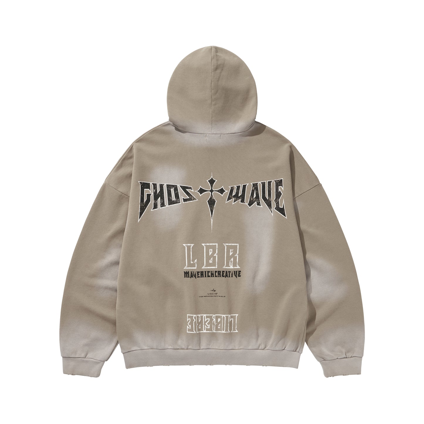 GHOST REPLICATION HOODIE2 / BEIGE
