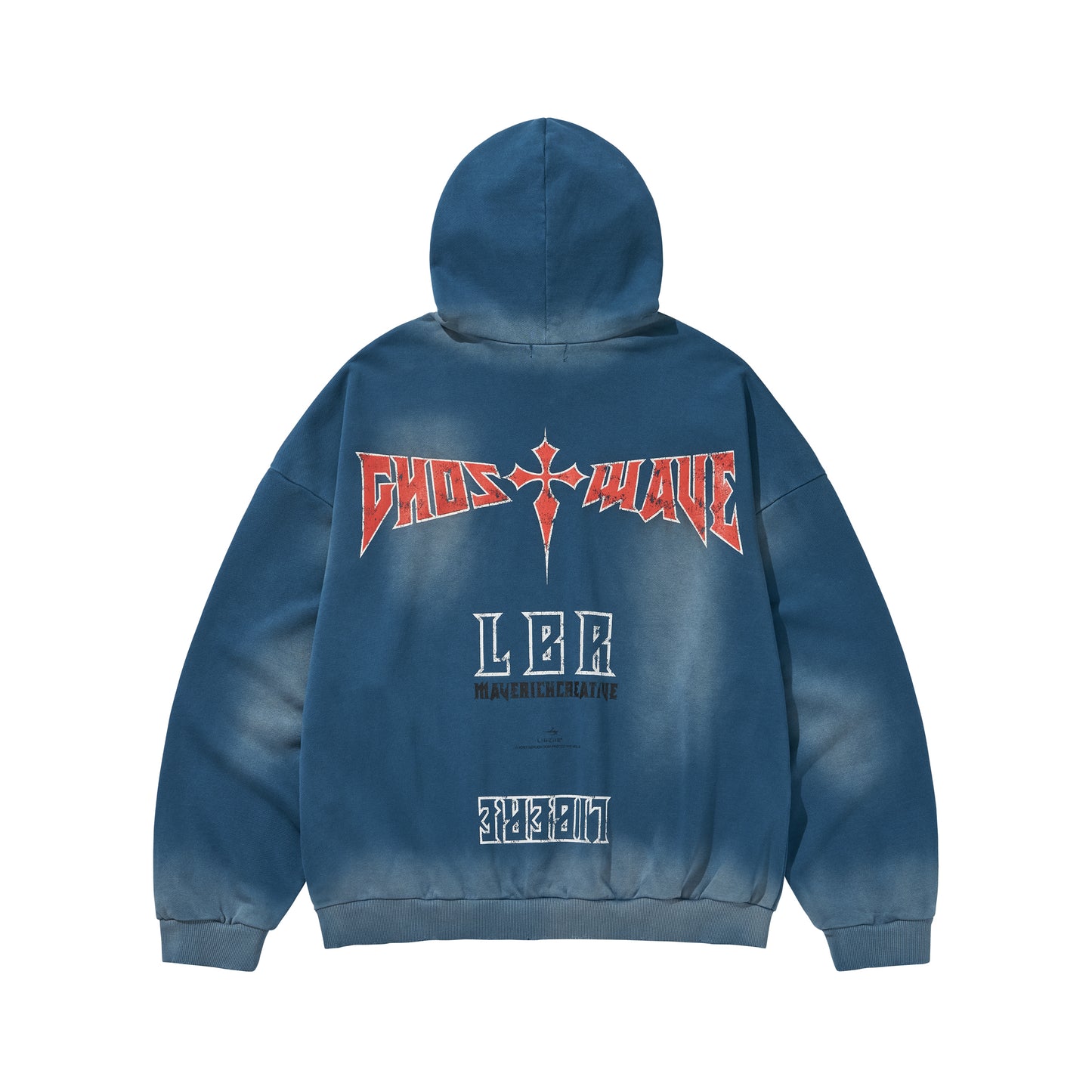 GHOST REPLICATION HOODIE2 / BLUE