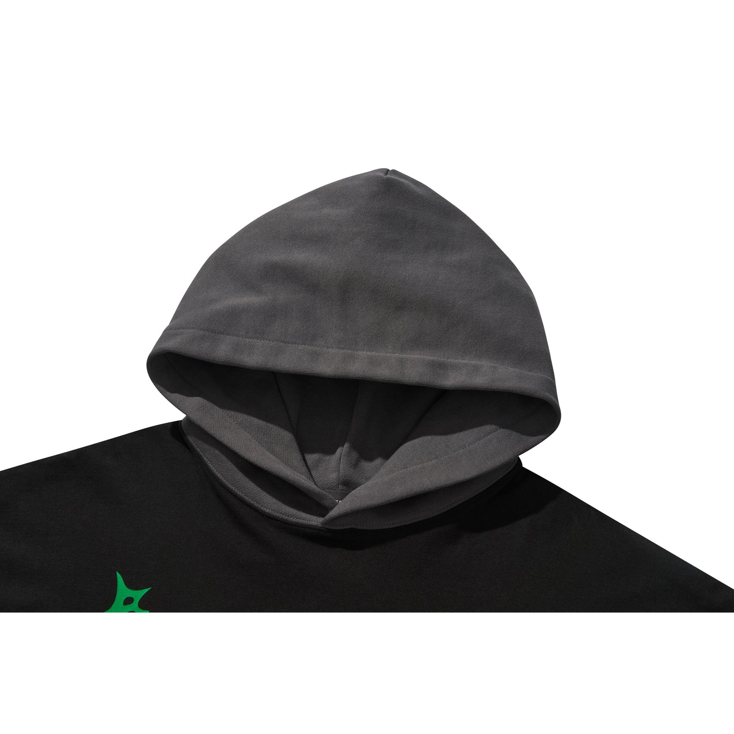3 LAYERED HOODIE / BLACK