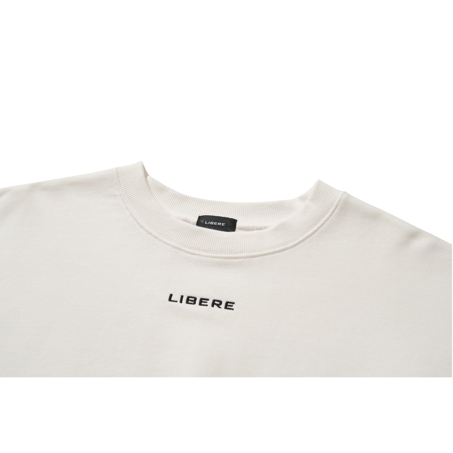 LIBERE LOGO CREWNECK SWEAT / WHITE