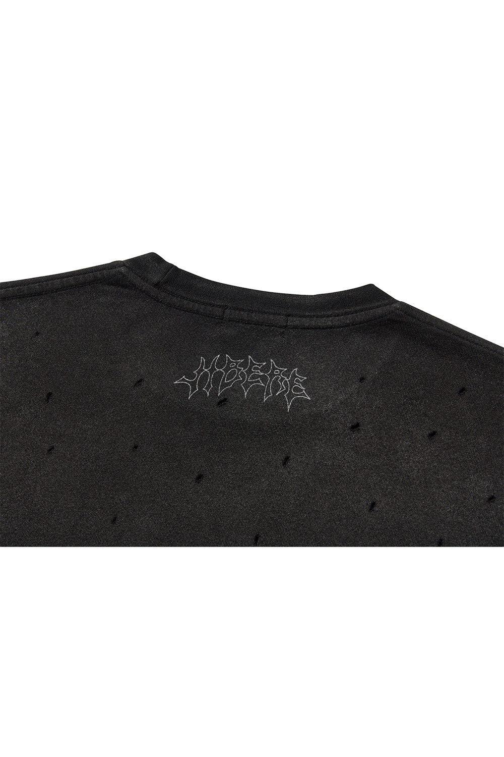 FRINGE LONG SLEEVE T-SHIRTS / BLACK