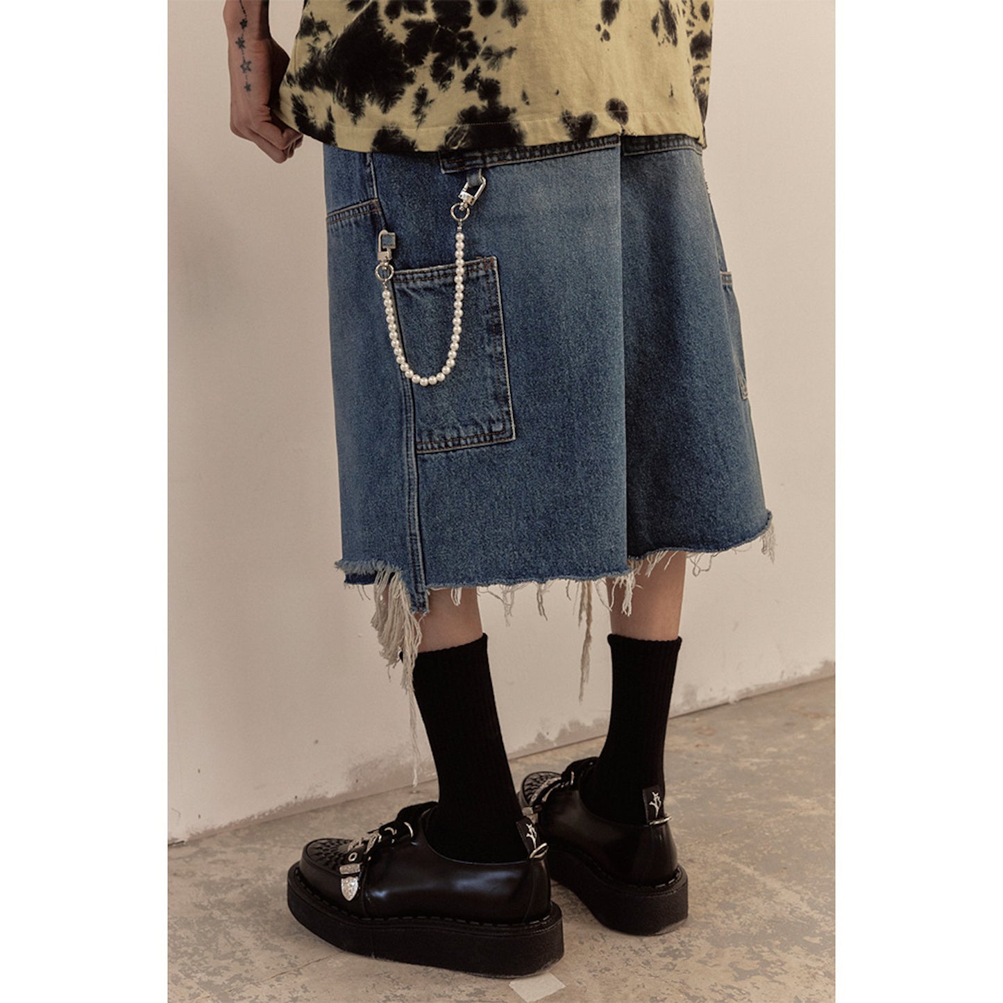 WORK HALF PANTS / BLUE