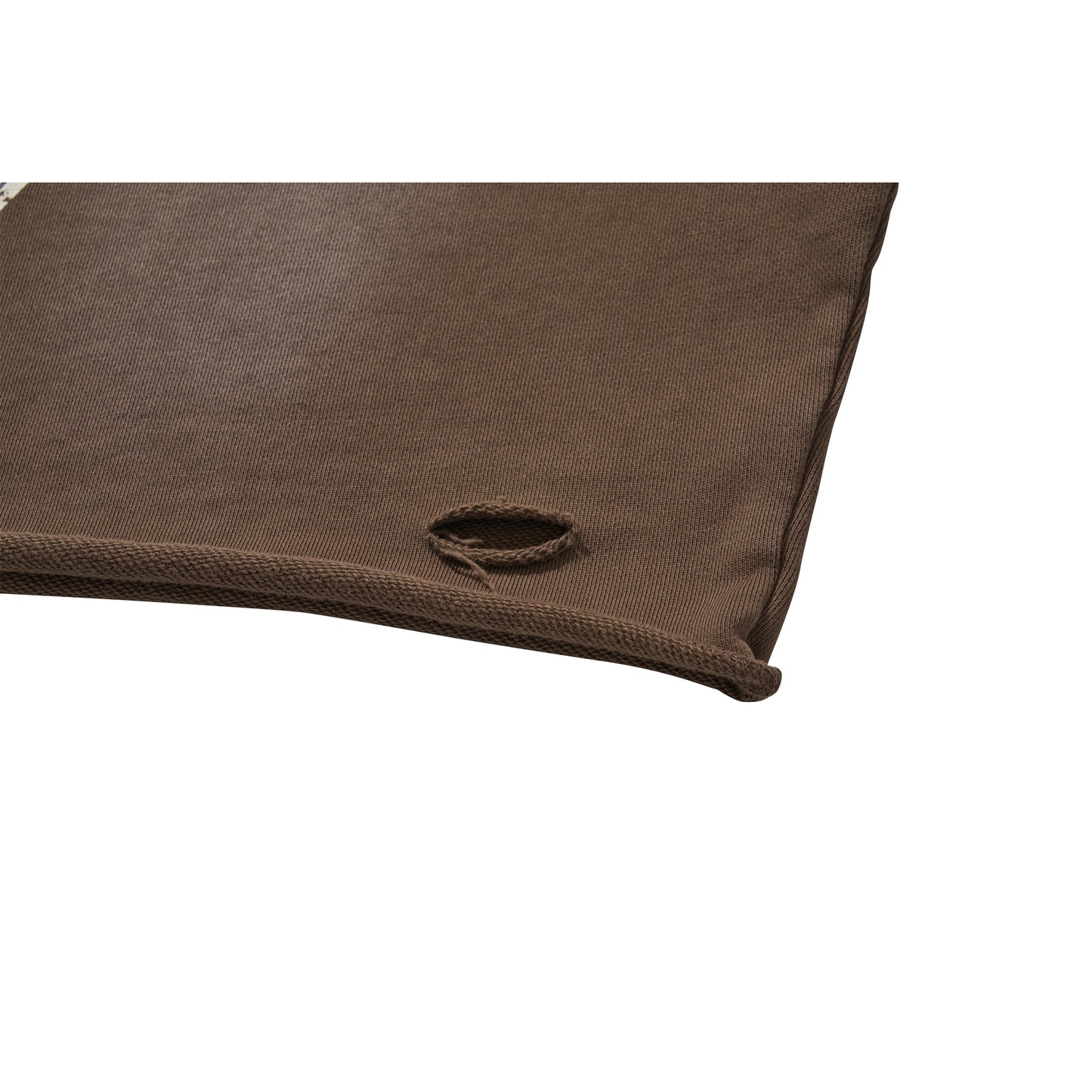 LOGO CROP HOODIE / BROWN