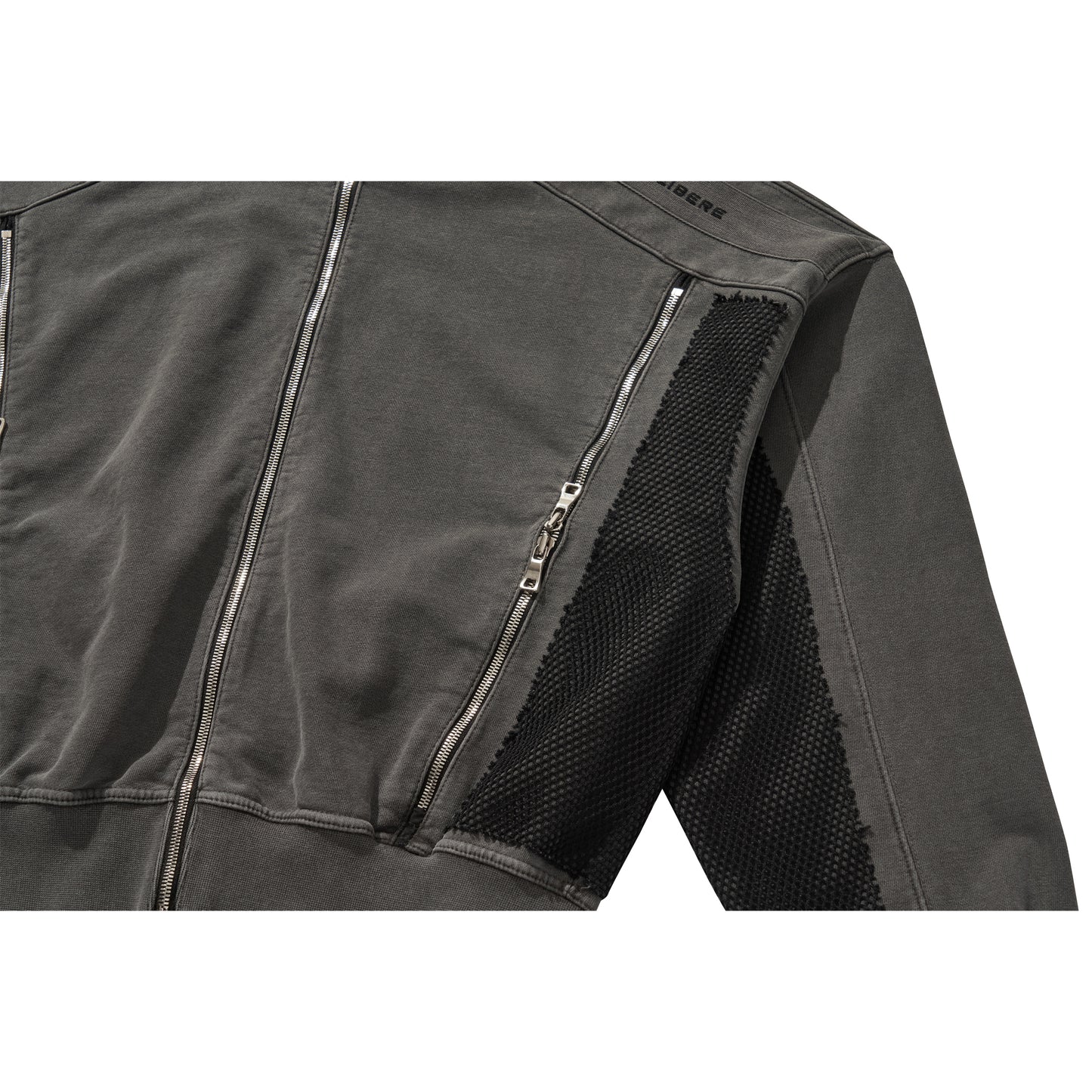 GHOST ZIP-UP HOODIE / BLACK