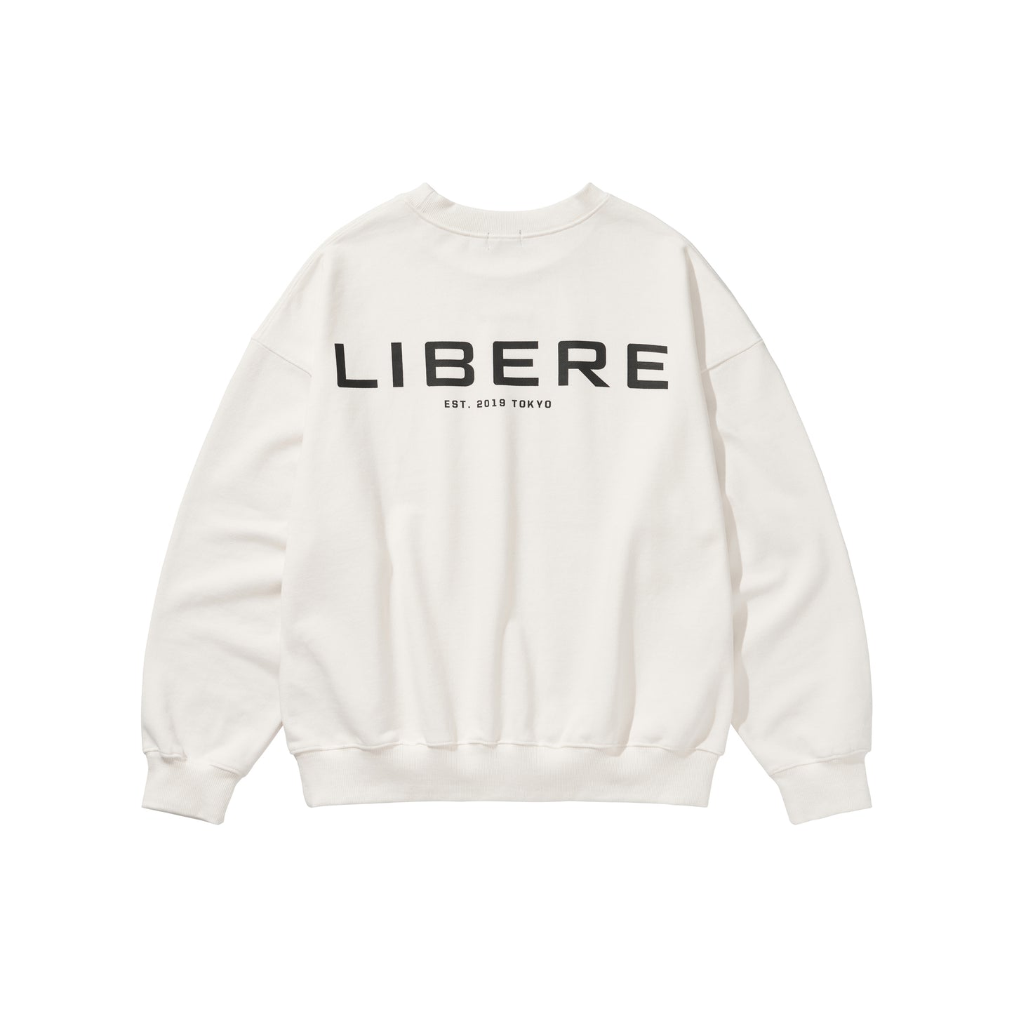 LIBERE LOGO CREWNECK SWEAT / WHITE